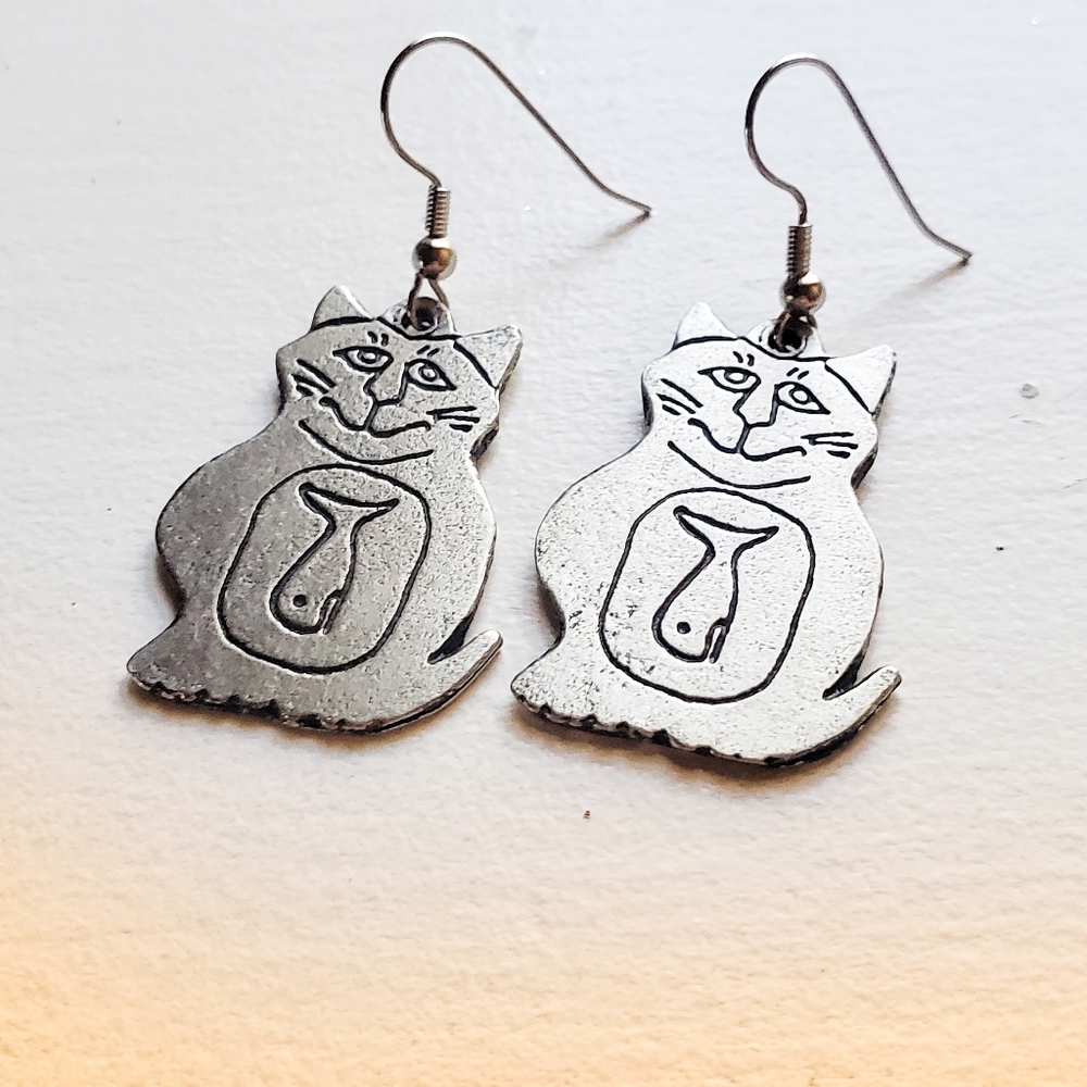 Adorable Handmade Cat Earrings